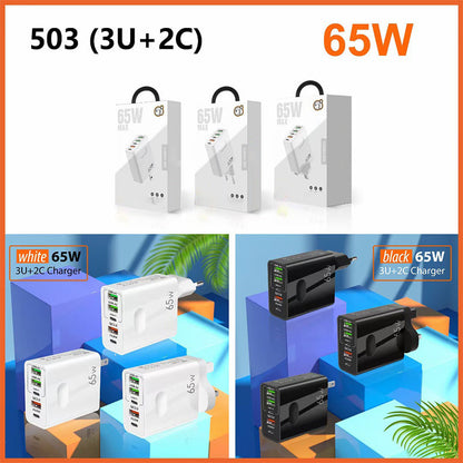 🎉LAST DAY SALE 63% OFF🔥[Practical Gift] 65W & 120W Multiple-Ports Fast Charger