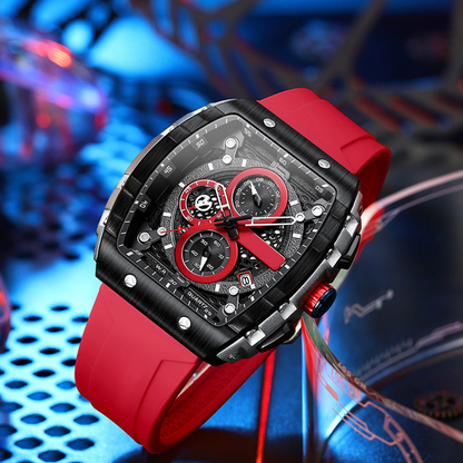 🌈Cyberpunk Futuristic Style⌚Men's Multifunctional Fashion Quartz Watch