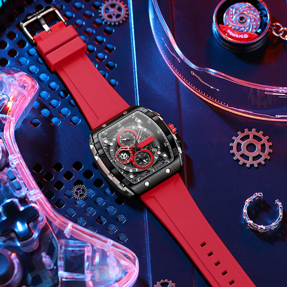 🌈Cyberpunk Futuristic Style⌚Men's Multifunctional Fashion Quartz Watch