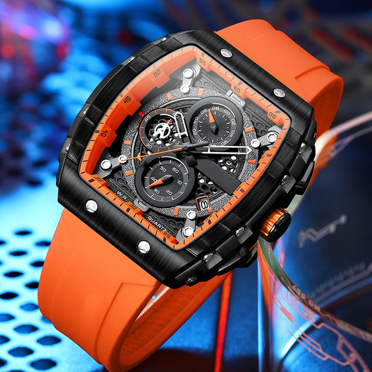 🌈Cyberpunk Futuristic Style⌚Men's Multifunctional Fashion Quartz Watch