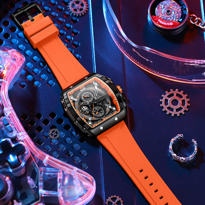 🌈Cyberpunk Futuristic Style⌚Men's Multifunctional Fashion Quartz Watch