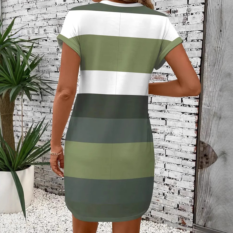 💓Summer Hot Sale💓Women's Casual Round Neck Dress