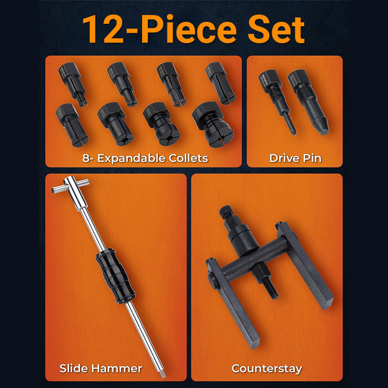 Blind Hole Collet Bearing Puller Set
