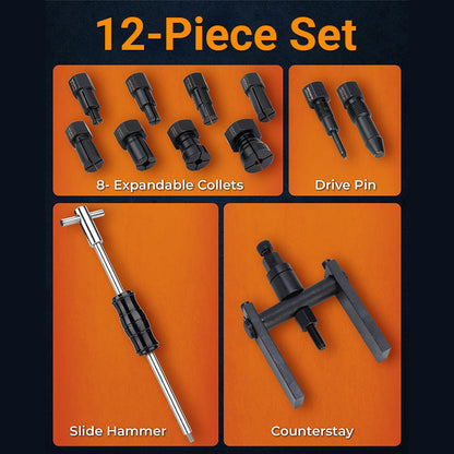 Blind Hole Collet Bearing Puller Set