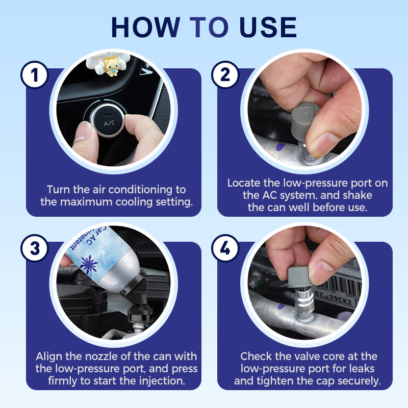 Self-filling refrigerant for automotive air conditioning systems