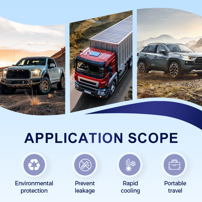Self-filling refrigerant for automotive air conditioning systems