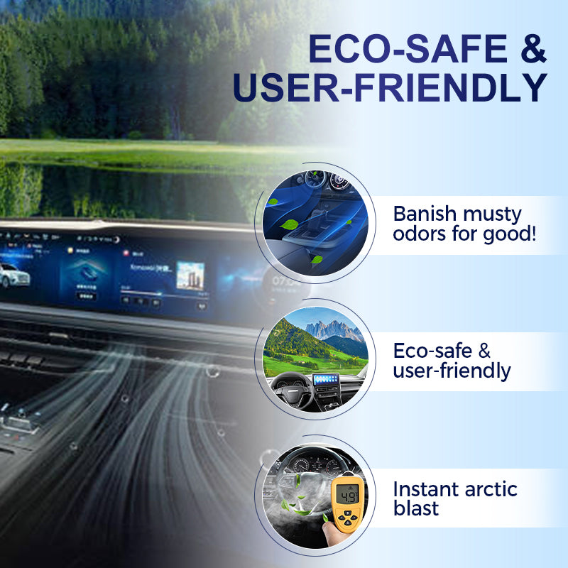 Self-filling refrigerant for automotive air conditioning systems