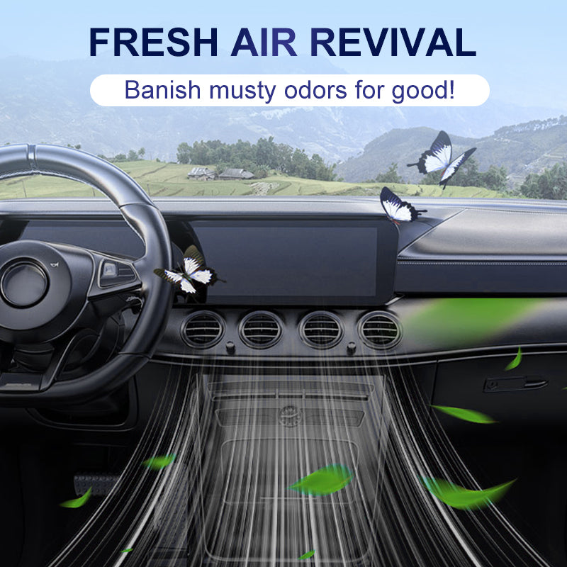 Self-filling refrigerant for automotive air conditioning systems