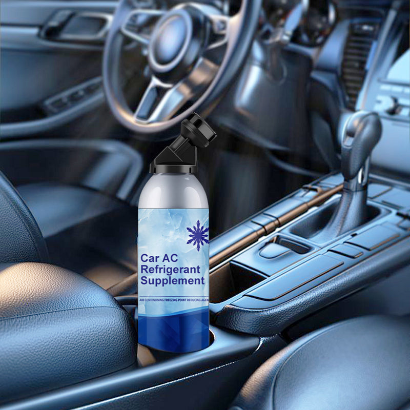 Self-filling refrigerant for automotive air conditioning systems