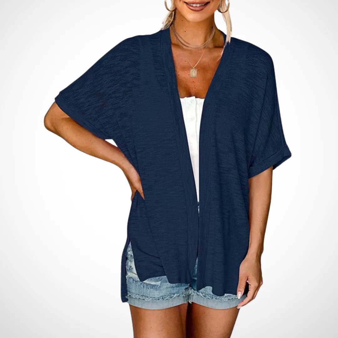 🔥Summer Hot Sale 49％ OFF🏳️‍🌈2025 New Stylish Flowy Short Sleeve Cardigan