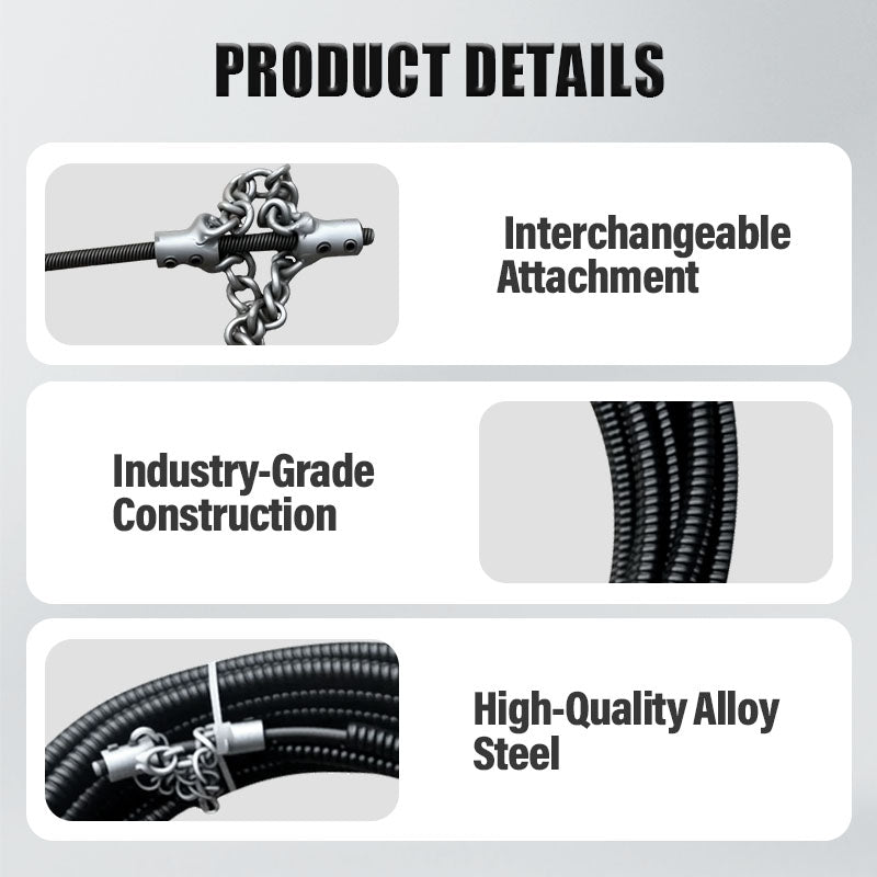 🔥Hot Sale🔥Drain Auger Plumbing Snake for Blockages