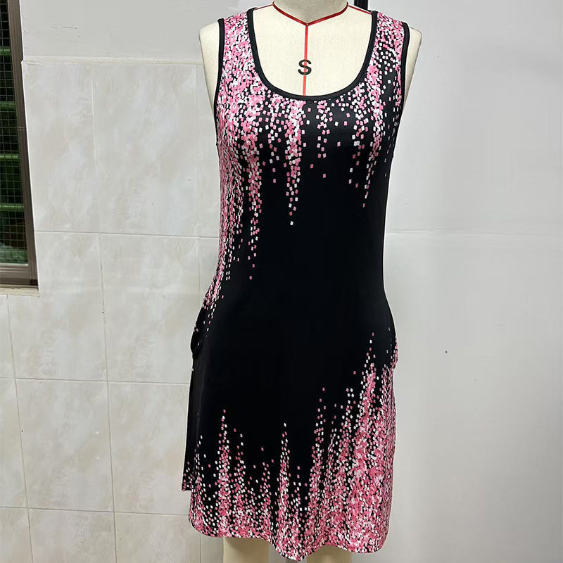 ⏳Time-limited Special⏰Fashion Print Sleeveless Mini Dress for Women