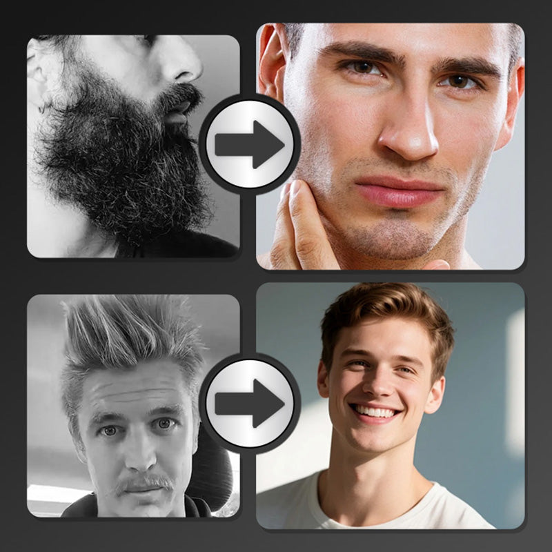 Waterproof Electric Beard Trimmer for Men