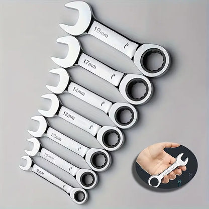 CR-V Steel Ratcheting Combination Wrench