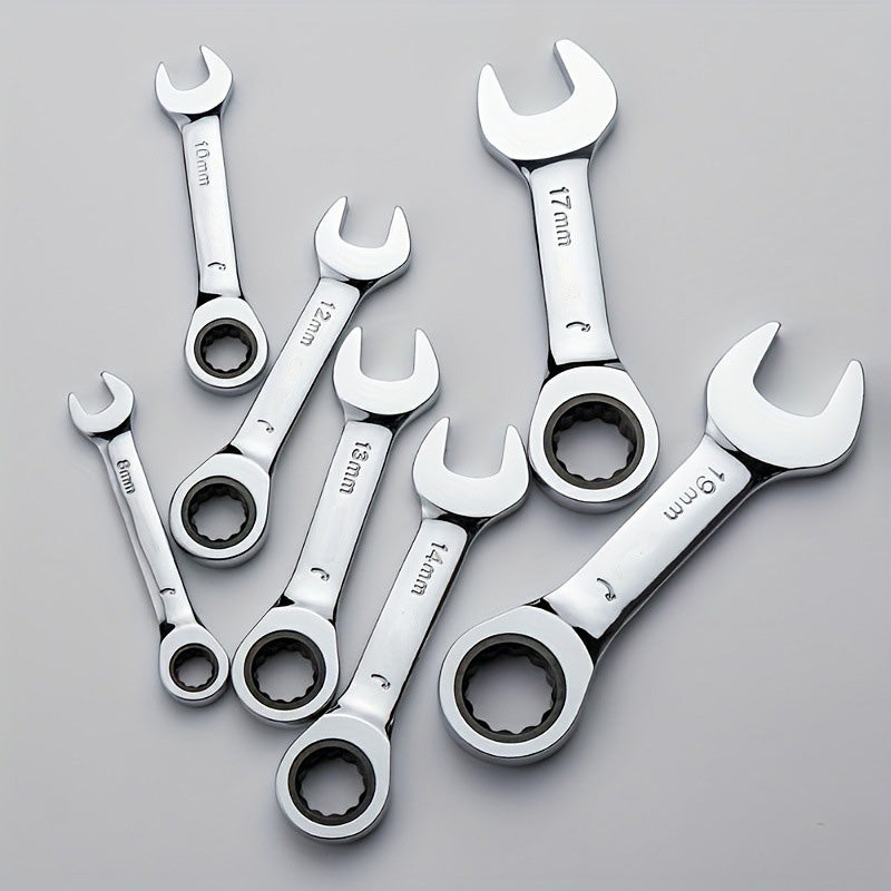 CR-V Steel Ratcheting Combination Wrench