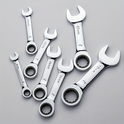 CR-V Steel Ratcheting Combination Wrench