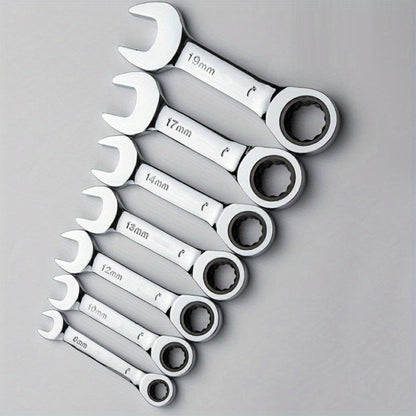 CR-V Steel Ratcheting Combination Wrench