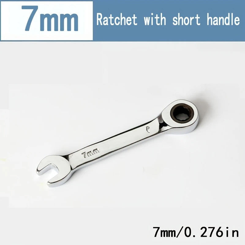 CR-V Steel Ratcheting Combination Wrench