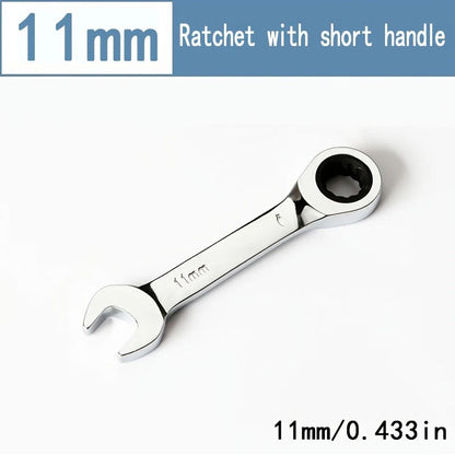 CR-V Steel Ratcheting Combination Wrench
