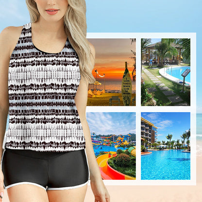 Women's Comfortable Printed Bikini 3-Piece Set