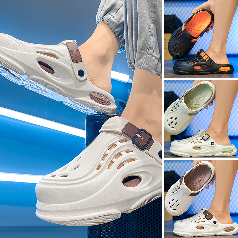 Breathable Dual-Wear Soft Sole Closed-Toe Slippers