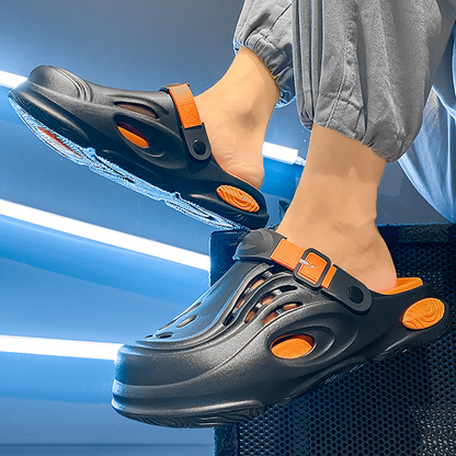 Breathable Dual-Wear Soft Sole Closed-Toe Slippers