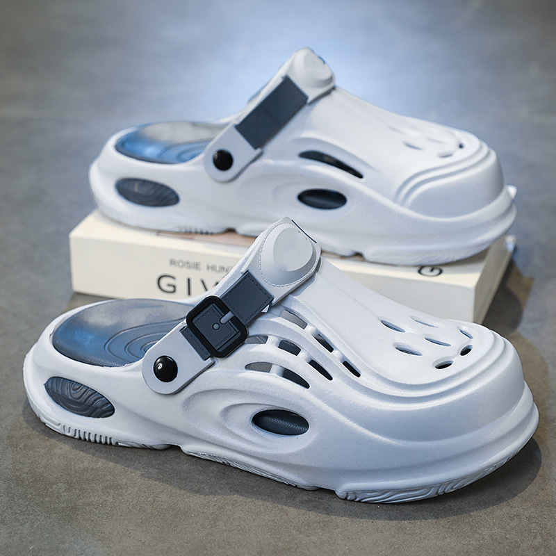 Breathable Dual-Wear Soft Sole Closed-Toe Slippers