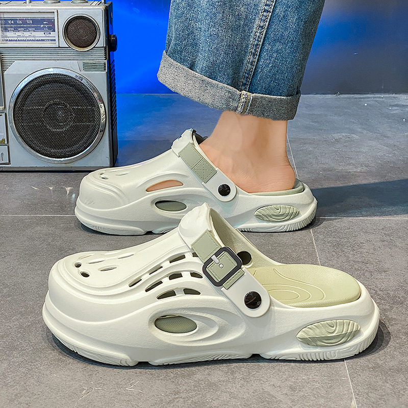 Breathable Dual-Wear Soft Sole Closed-Toe Slippers