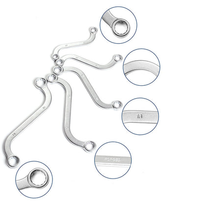S-Style Double-Ended Box Wrench 5-Piece Set