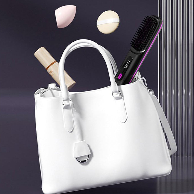 🔥Summer Hot Sale 50% Off🔥Wireless Ceramic Heating Hair Straightening Comb