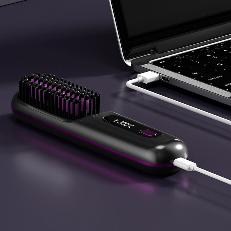 🔥Summer Hot Sale 50% Off🔥Wireless Ceramic Heating Hair Straightening Comb