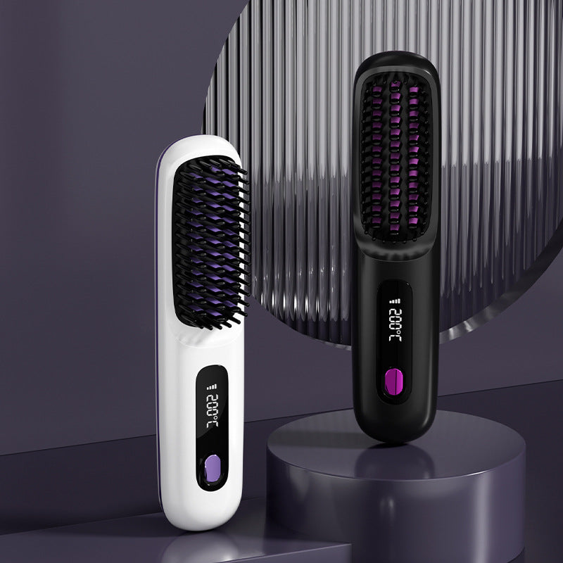🔥Summer Hot Sale 50% Off🔥Wireless Ceramic Heating Hair Straightening Comb