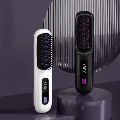 🔥Summer Hot Sale 50% Off🔥Wireless Ceramic Heating Hair Straightening Comb