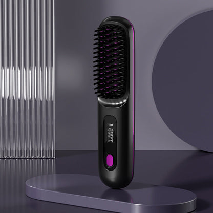 🔥Summer Hot Sale 50% Off🔥Wireless Ceramic Heating Hair Straightening Comb