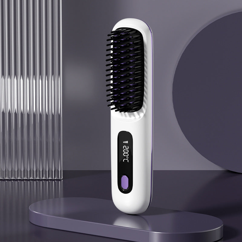 🔥Summer Hot Sale 50% Off🔥Wireless Ceramic Heating Hair Straightening Comb