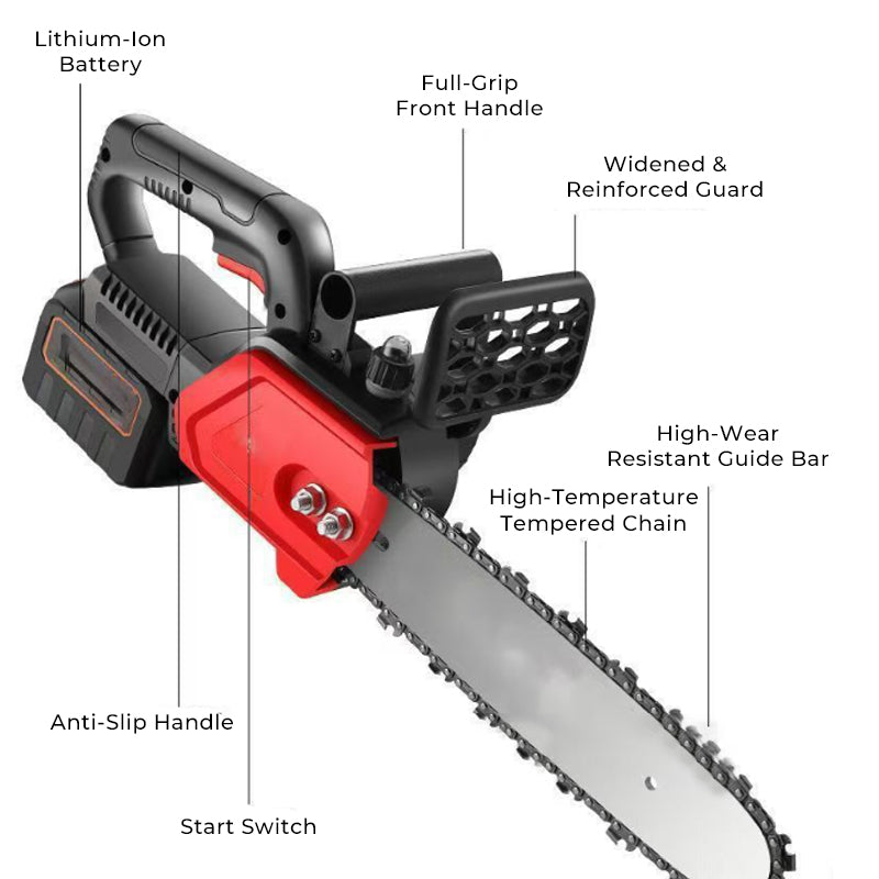 💥Bestseller back in stock! 🔥Cordless high-power lithium battery chainsaw - 🎁Limited-time gift tool kit!