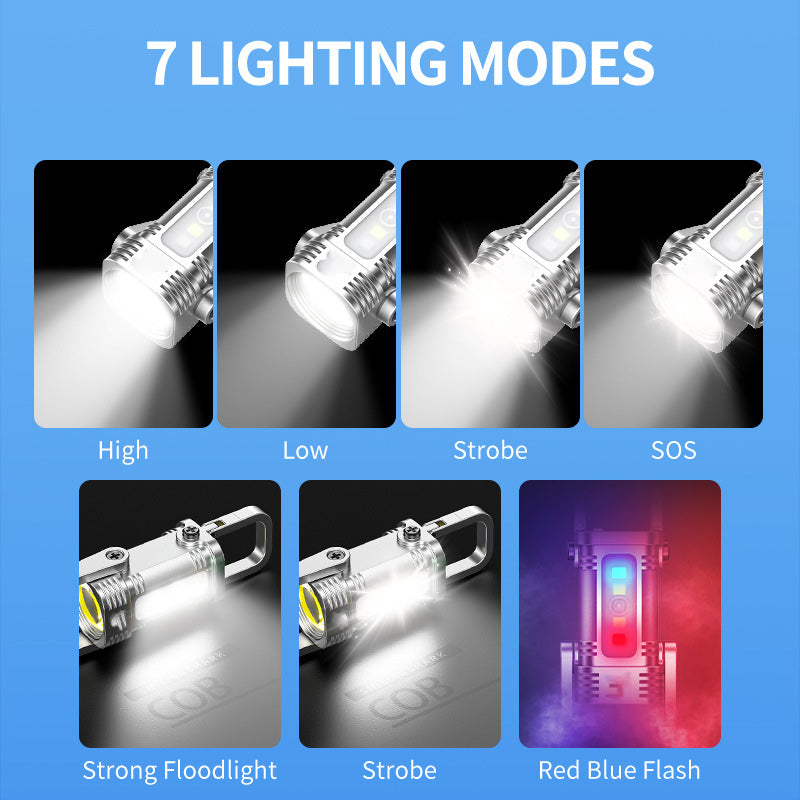 🔦55% Discount🔥Portable Rechargeable Bright Keychain Flashlight