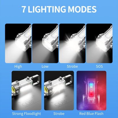 🔦55% Discount🔥Portable Rechargeable Bright Keychain Flashlight