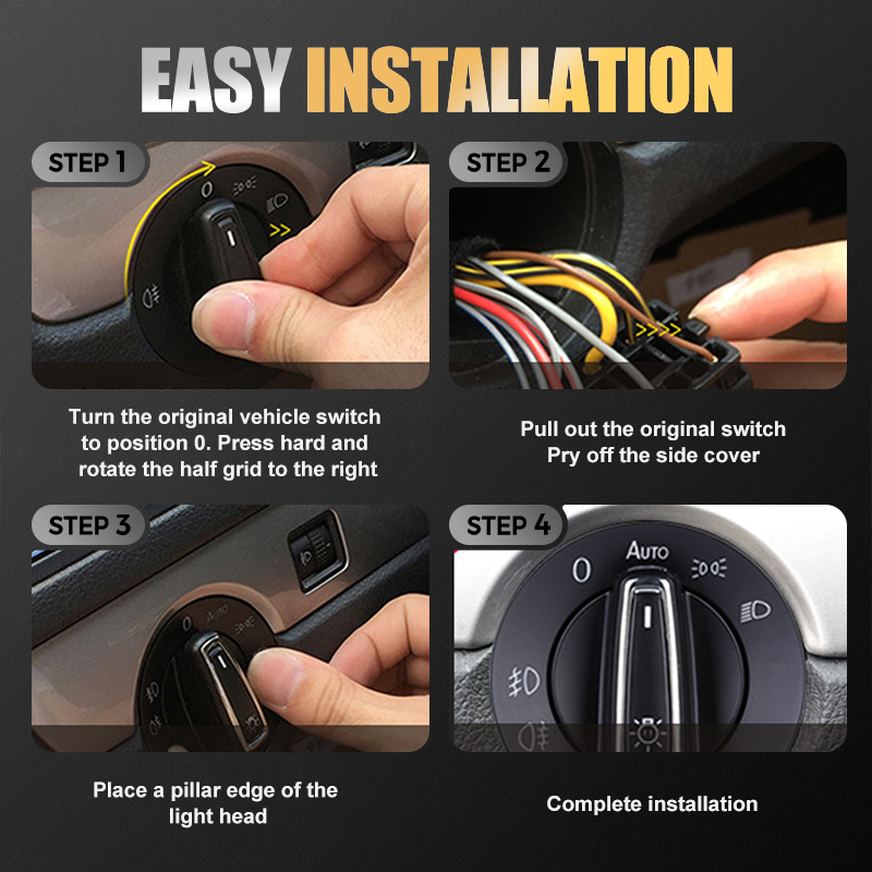 Auto Headlight Lamp Control Switch