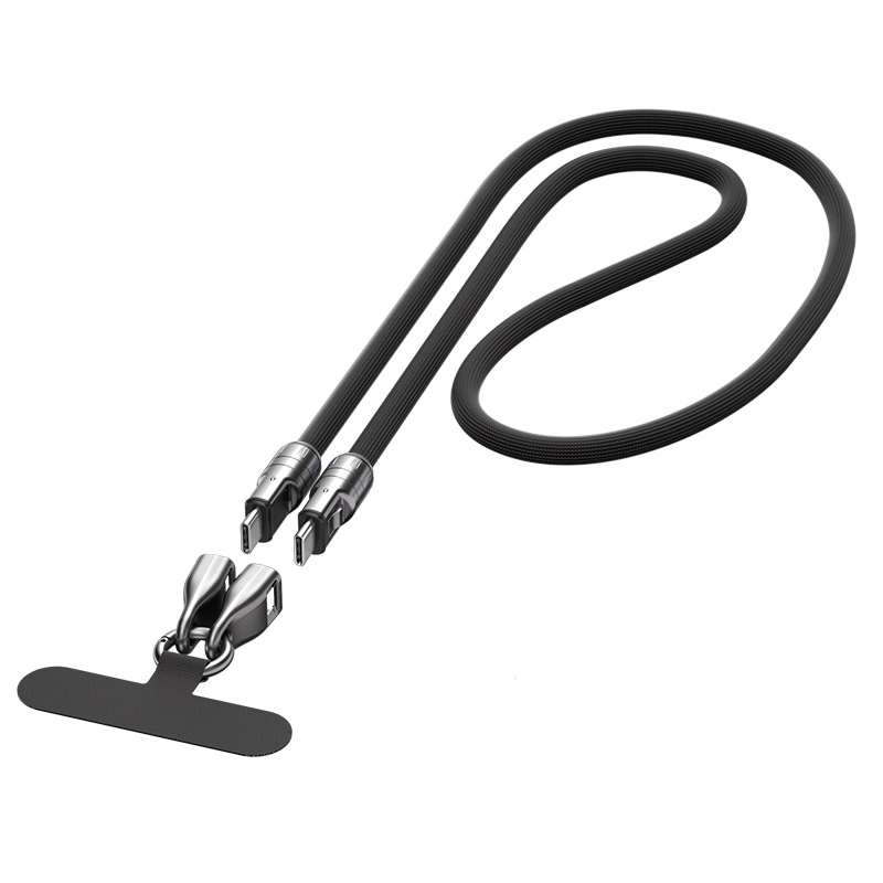 🔥 LAST DAY PROMOTION - 50%OFF 🔥2 IN 1 Cell Phone Lanyard Fast Charging Data Cable