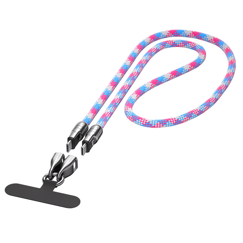 🔥 LAST DAY PROMOTION - 50%OFF 🔥2 IN 1 Cell Phone Lanyard Fast Charging Data Cable
