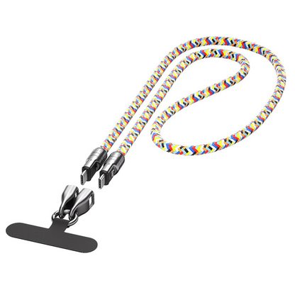 🔥 LAST DAY PROMOTION - 50%OFF 🔥2 IN 1 Cell Phone Lanyard Fast Charging Data Cable