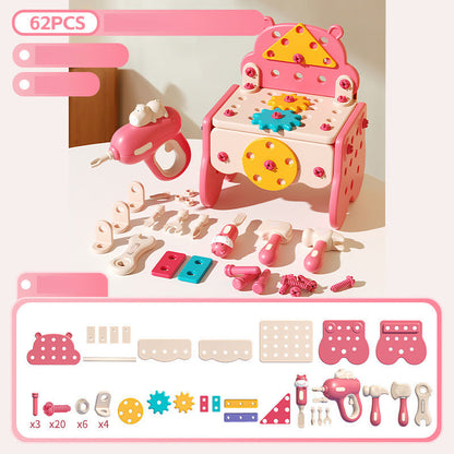✨【60-Piece Kids Pretend Repair Tool Set】✨ -🧠🚀Ignite the creativity of budding builders!