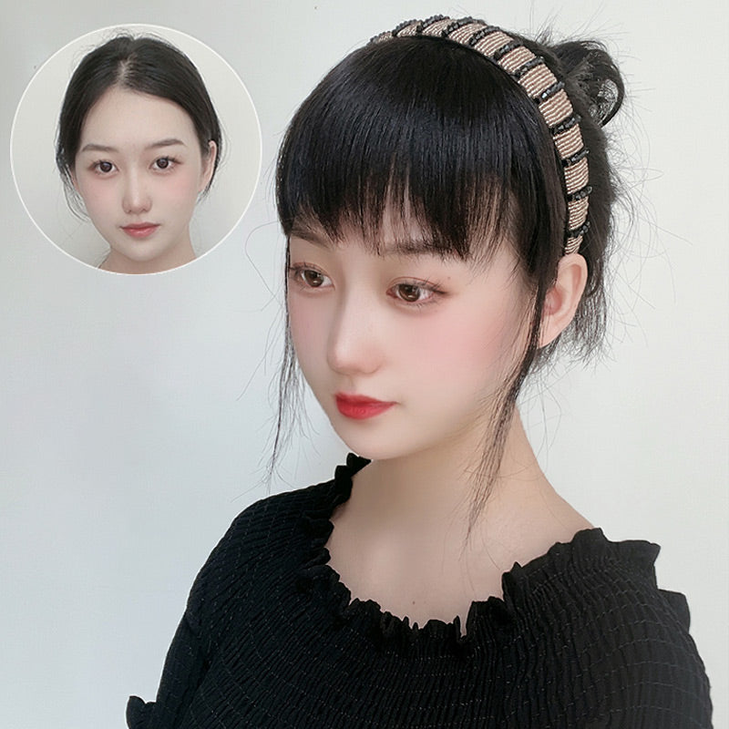 Synthetic Hair Fringe with Hair Band（50% OFF）