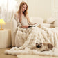 🎅Xmas Hot Sales - 49% OFF🛏️Thickened rabbit plush&milk velvet cover blanket