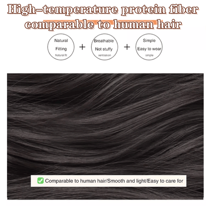 High Cranial Hairstyle Headband Wig