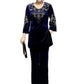 ⏳Time-limited Special⏰Women's Velvet Rhinestone Top & Pants Set