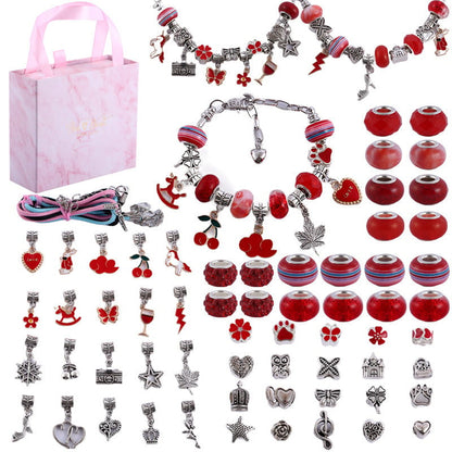 💥 50% OFF! 🎁 Charm Bracelet Jewelry Making Kit – Fun & Creative Crafting for All Ages 🎄