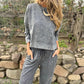 Women's Crewneck Sweatshirt & Drawstring Pants Set
