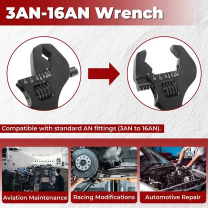 Aluminum Adjustable AN Wrench for 3AN-16AN Fittings（50% OFF）